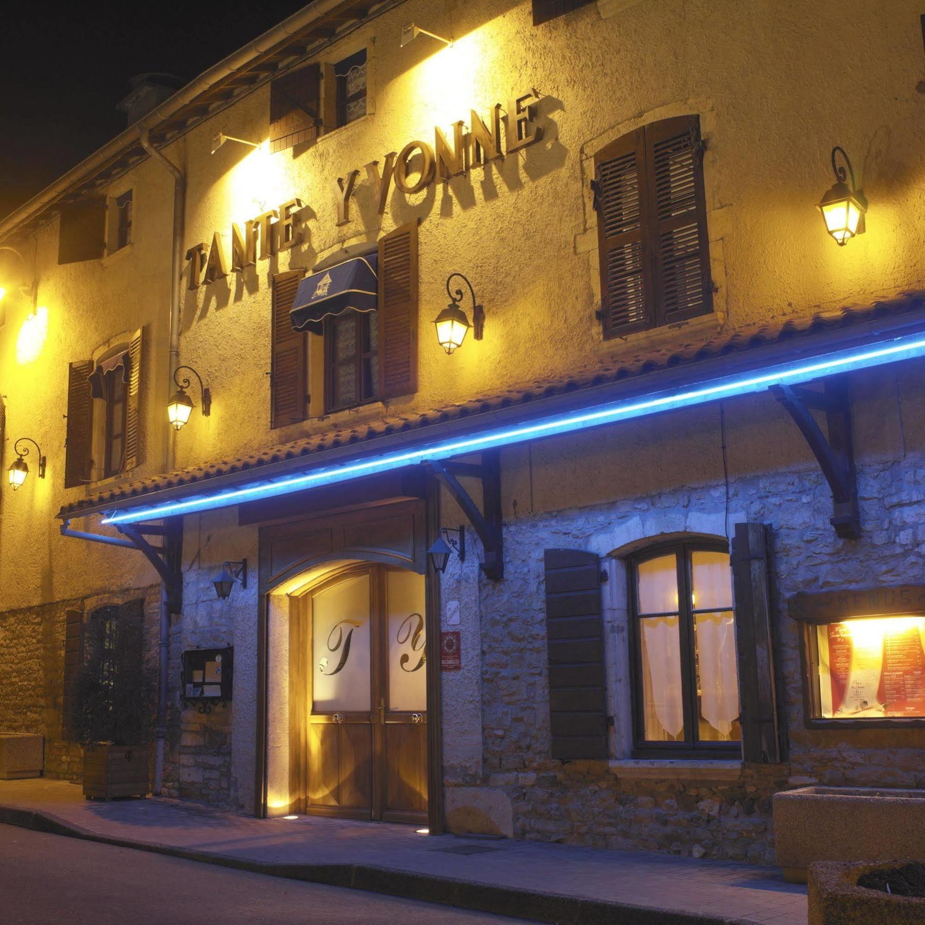 Logis Hotel Tante Yvonne & Son Restaurant Semi-Gastronomique - Lyon Nord Quincieux エクステリア 写真